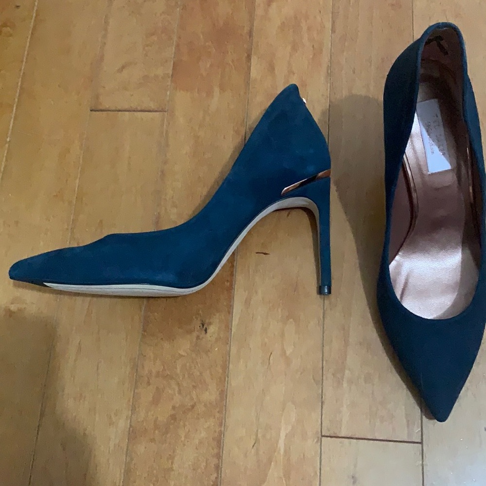 COPY - Ted Baker Navy Suede Pumps- Never Worn